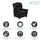 Flash Furniture Kids Recliner, 25" to 39" x 28", Upholstery Color: Black BT-7950-KID-BK-LEA-GG - alternate 6